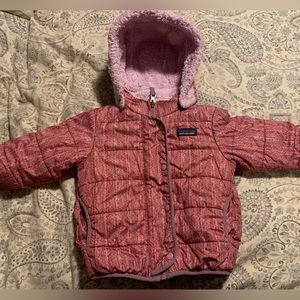 Patagonia reversible jacket girls size 3t pink